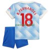 Maillot de Supporter Manchester United Bruno Fernandes 18 Extérieur 2021-22 Pour Enfant